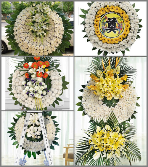 山西忻州原平市西镇乡后沙城村花圈速递